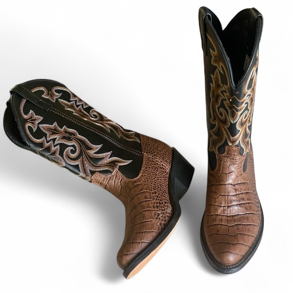 MASTERSON Co. Leather Western Cowboy Boots Men’s Size 10.5D Coastal Cowb… - Picture 1 of 16